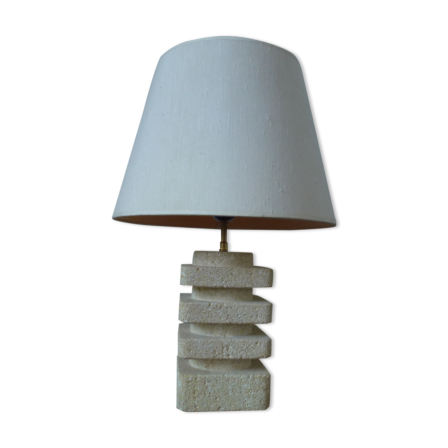Travertine lamp from the 60s and 70s