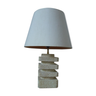 Travertine lamp from the 60s and 70s