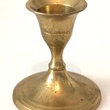 Bougeoir ancien laiton doré