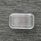 Glass butter dish: Arcoroc
