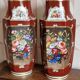 Duo of 19th century vases in Paris JP porcelain