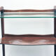 Table d'appoint en bois et verre
