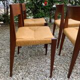 4 chairs model Pia by Poul Cadovius circa 1960