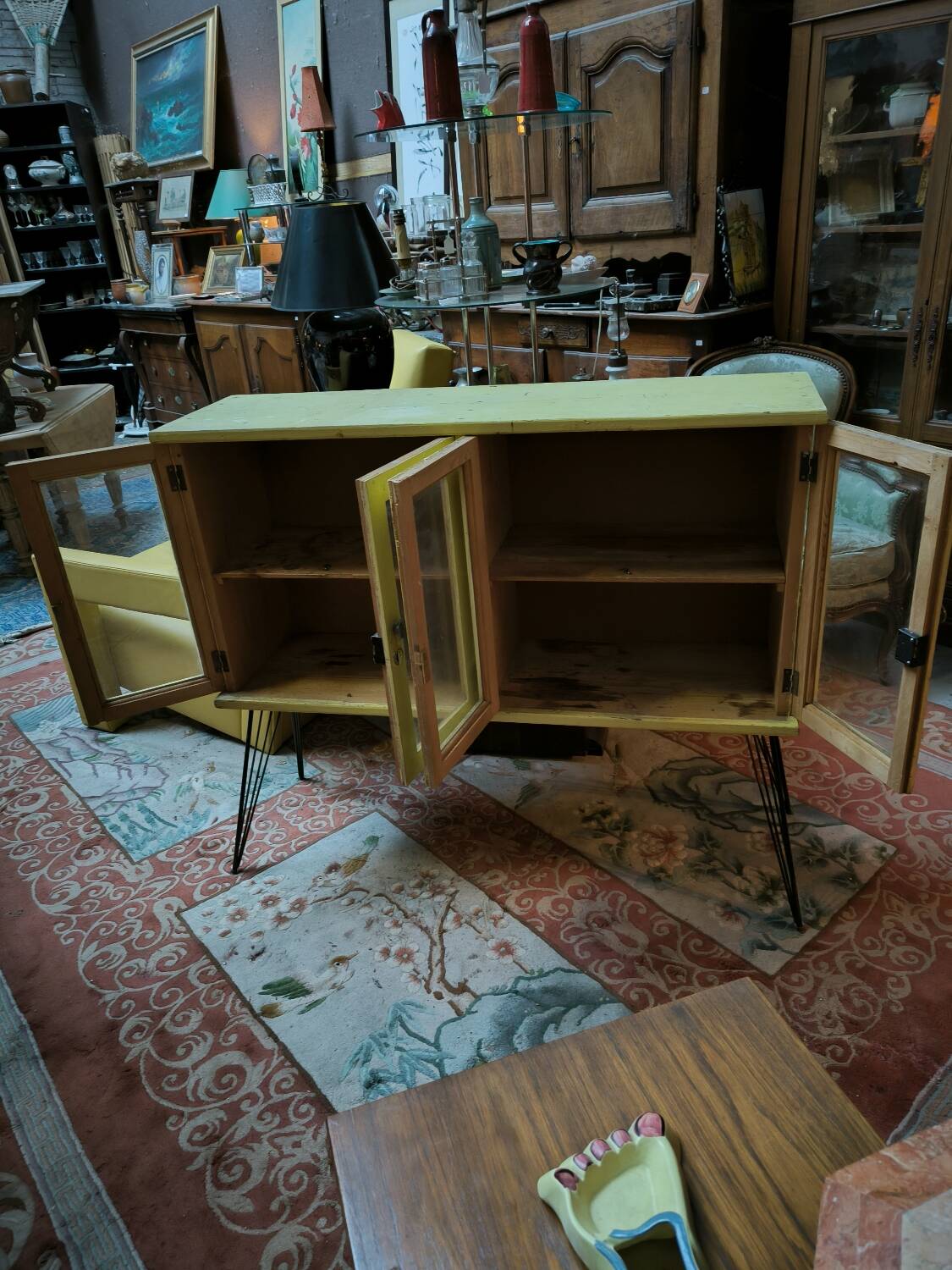 Small glass-fronted suite of rooms circa 1950