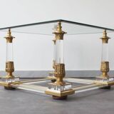 Coffee table in the style of Maison Charles, Hollywood Regency style, 1970