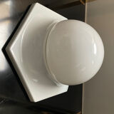 Vintage octagonal wall lamp from the 70s