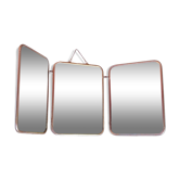 Triptych barber's mirror