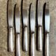 6 Christofle silver-plated knives, "Malmaison" service