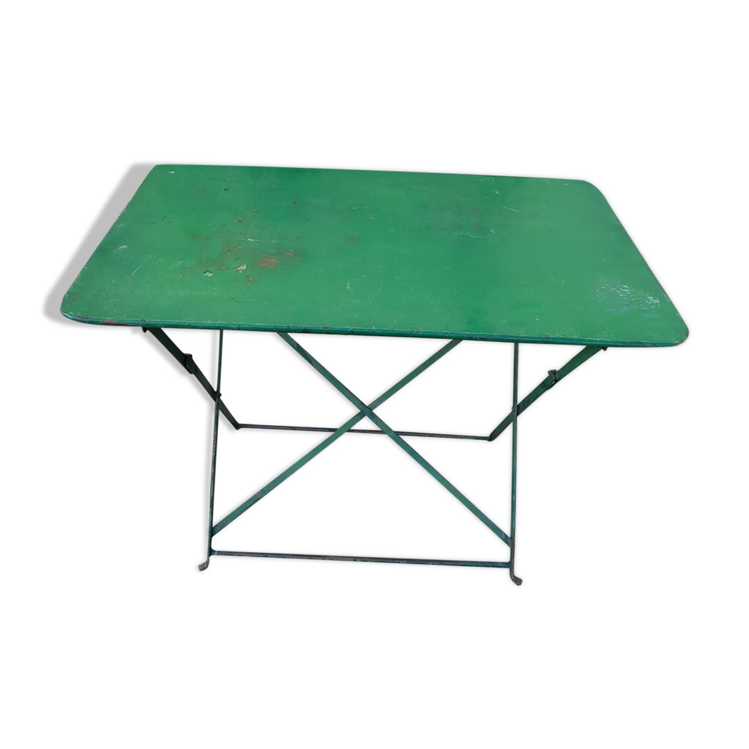 Iron folding garden table