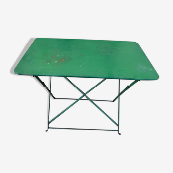 Table de jardin pliante en fer