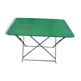 Iron folding garden table