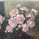 Ivan de Leur "Still Life with Roses". Oil on canvas. Belgium. Mid-20th century. 100x130 cm.
