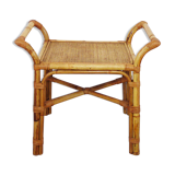 Rattan side table