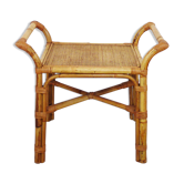 Rattan side table