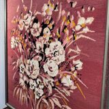 Large vintage floral tapestry