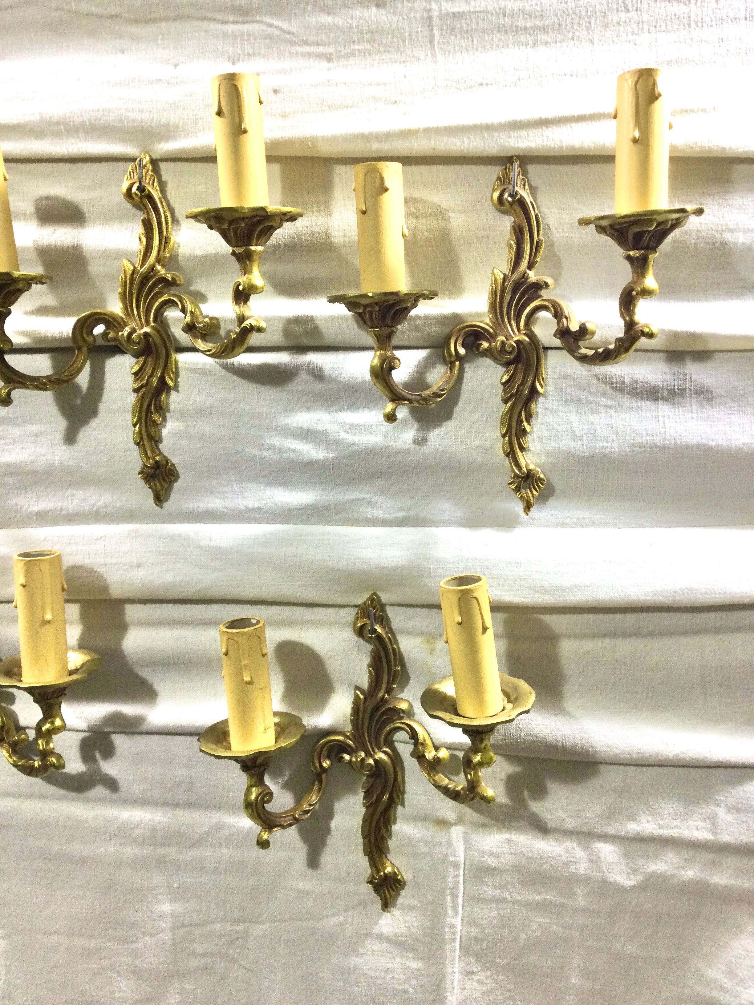Set of 5 sconces louis XV
