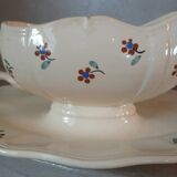 Antique sauce boat from Digoin and Sarreguemines