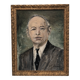 Portrait of a man in a suit, oil painting on canvas