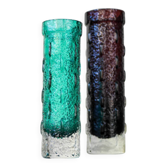 Mid-Century Scandinavian Modern Glass Vases by Tamara Aladin, Finland