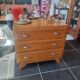 Commode vintage pied compas