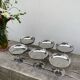 6 coupes en inox 1970