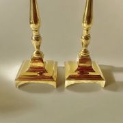 Pair of antique brass candlesticks