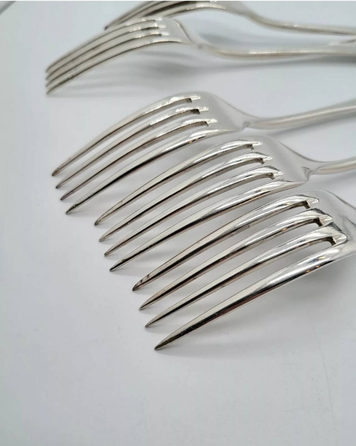 Alfenide Silver Plated Table Forks Set of 7