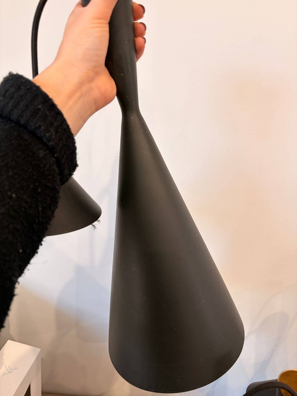 Lot de suspensions Tom Dixon Beat Tall — métal noir mat