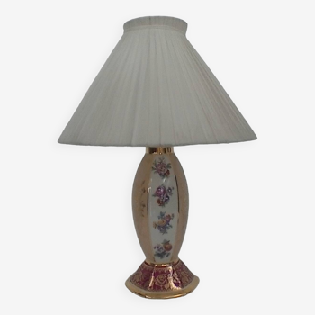 Porcelain bedside lamp, vintage.