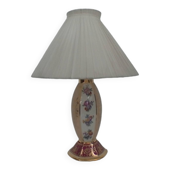 Lampe de chevet en porcelaine , vintage .