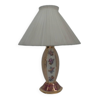 Porcelain bedside lamp, vintage.