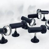 Mid-Century Set of Seven Italian spotlights from 60s