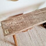 Old patinated farm bench