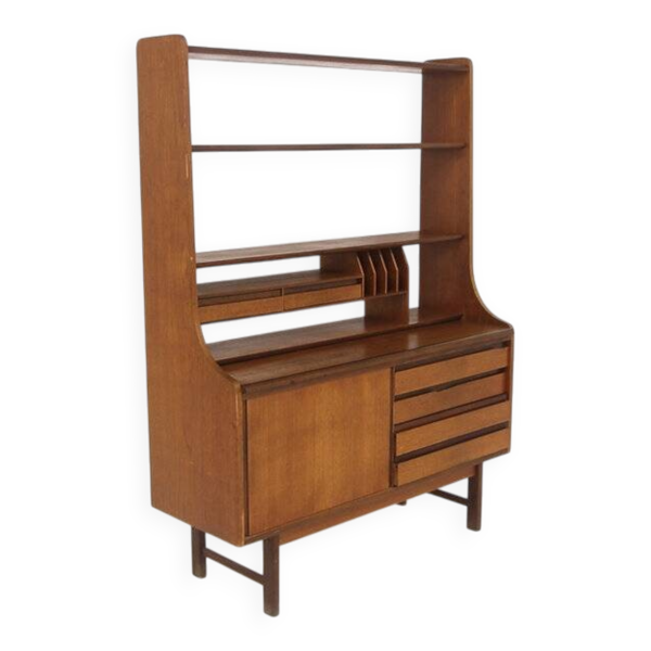 Secrétaire scandinave en teck, Suède, 1960