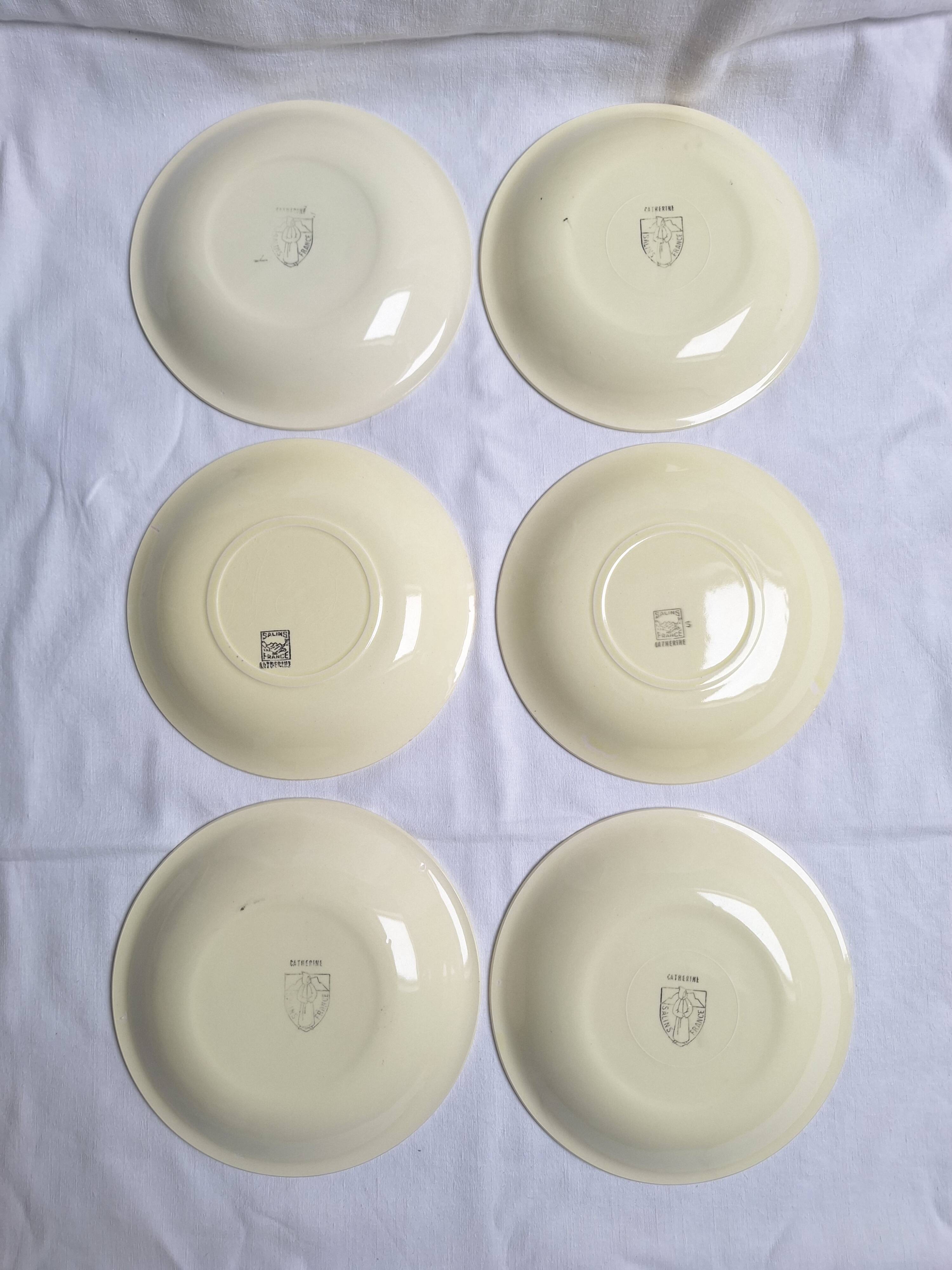 Vintage Salins deep plates