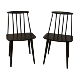 Vintage Scandinavian d77 of Folke Palsson chairs