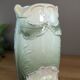 Gustav de Bruyn Fives Art Nouveau Floral Vase Green Pink Barbotine 20cm Numbered