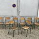 22 former vintage school chairs