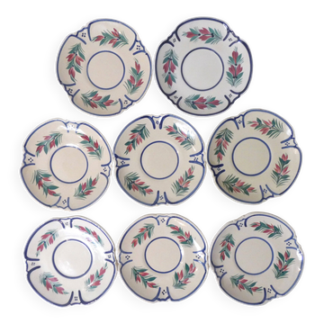 8 Henriot Quimper plates