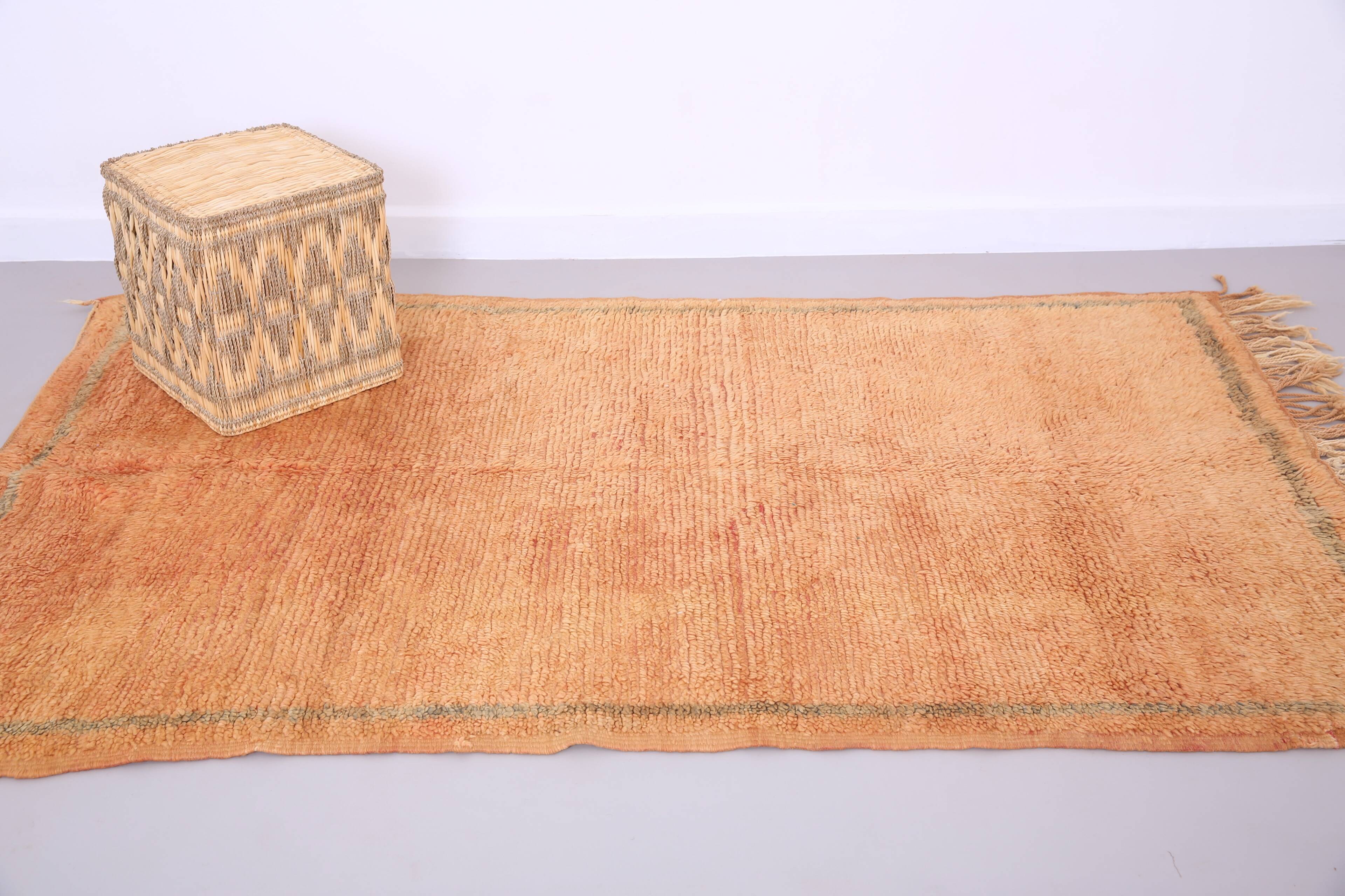 Peach Vintage Moroccan Rug 144 x 226 cm -