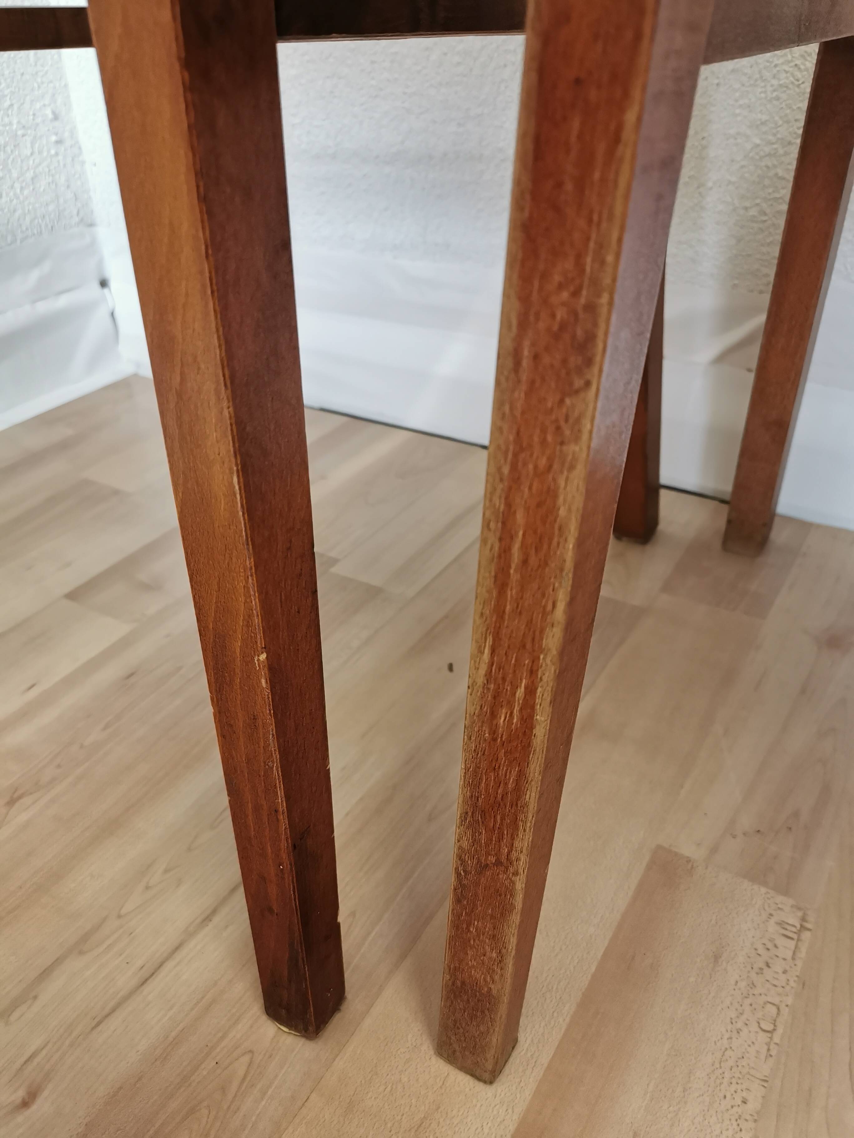 Vintage STOL Kamnik Dining Chairs (Set of 4): Mid-Century Leather Seat