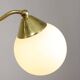 Art Deco Italian Brass and Opaline Chandelier