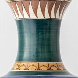 Monumental vase Lindus Art Nouveau–Art Deco, Arnhemsche Fayencefabriek, 1910s