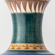 Monumental vase Lindus Art Nouveau–Art Deco, Arnhemsche Fayencefabriek, 1910s