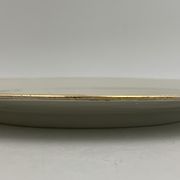 9 antique dessert plates white and gold porcelain from limoges william guerin - circa 1900