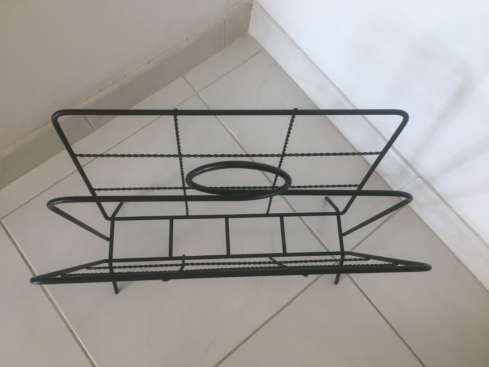 Black metal magazine door