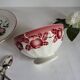Antique faceted earthenware bowl, Digoin Badonviller