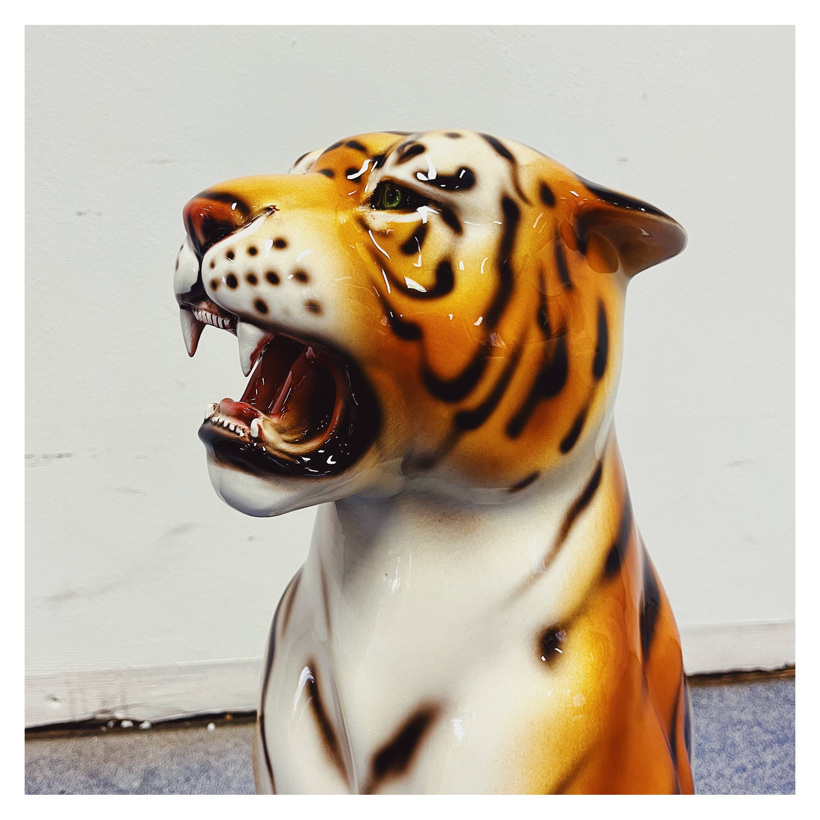 Tiger Statue Ceramic