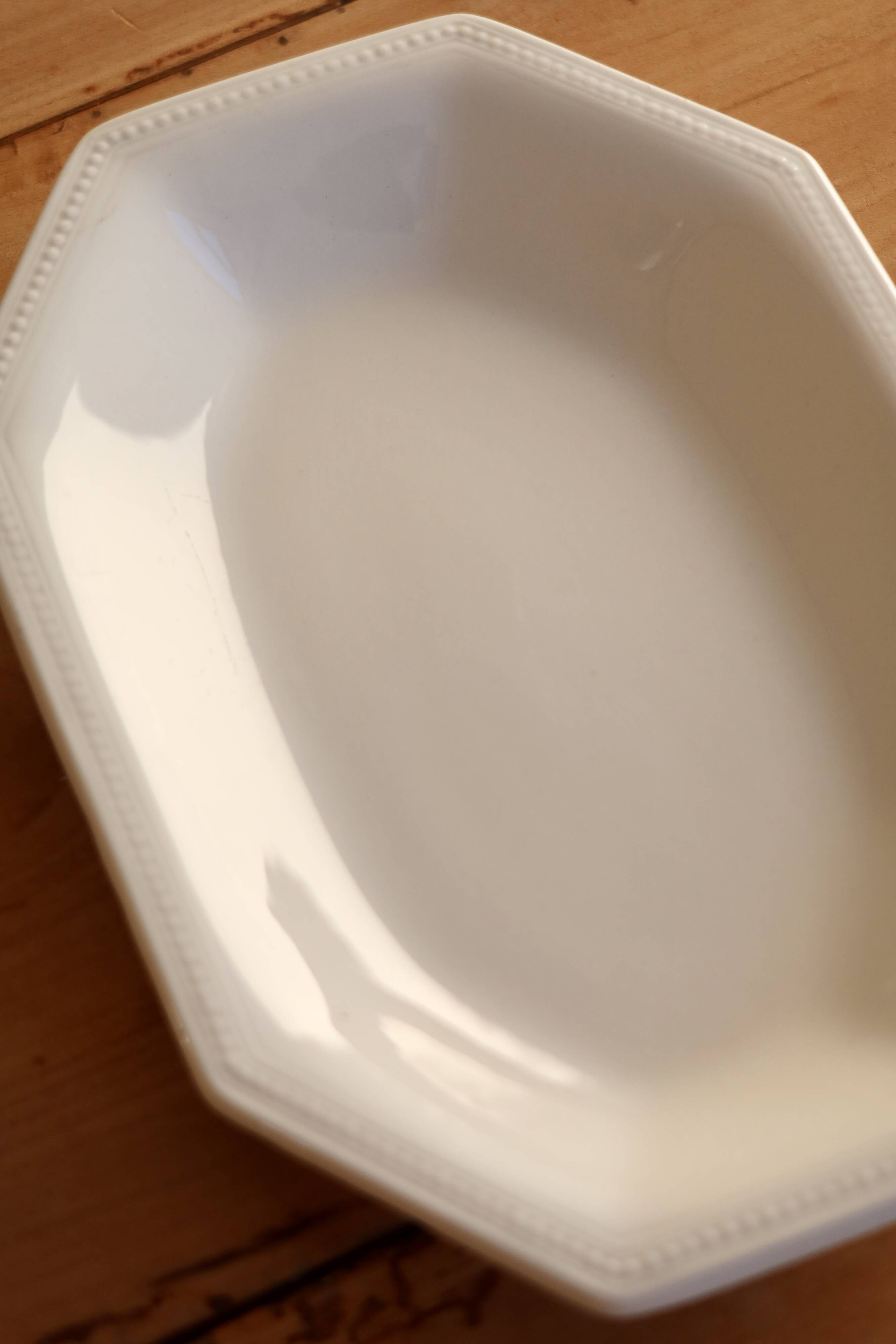 Ravier vintage English porcelain Johnson Brothers model Pearl