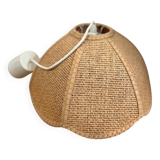 Vintage raffia pendant light